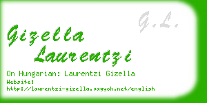 gizella laurentzi business card